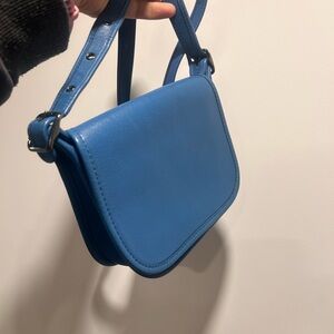 Coach Micro 57731 "re-edition" Saddle 18 Cloud Blue Leather Crossbody